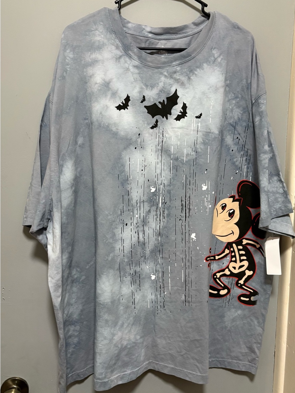 NWT Disney Parks Halloween Skeleton Mickey Tie-Dye T-Shirt – Size XXL